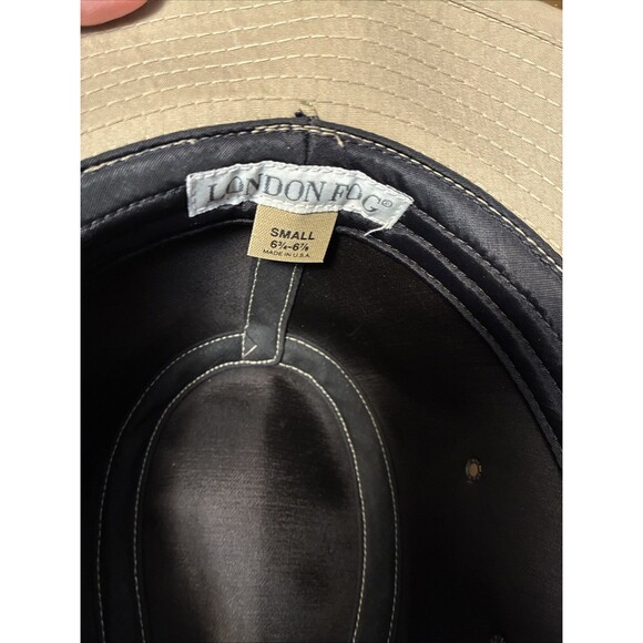 Vintage London Fog Mens Fedora Size Small 6 3/4 - 6 7/8 Tan USA Leather Band - Picture 6 of 10